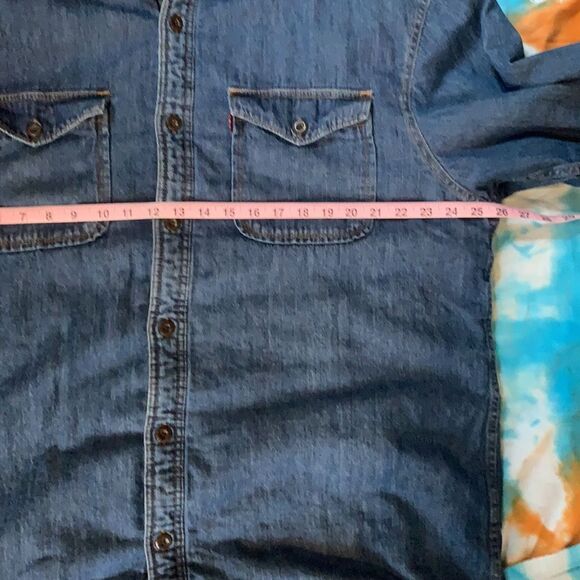 Levi’s Men’s Jean Shacket Jacket with Sherpa Lined XL Button Down Long Sleeve - Picture 11 of 14